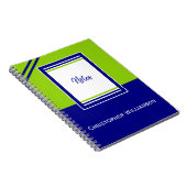 Carnet Ajouter des bandes de nom bleues et vertes (Côté Droit)