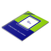 Carnet Ajouter des bandes de nom bleues et vertes (Côté gauche)