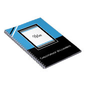 Carnet Ajouter des bandes nom bleu et noir (Côté Droit)