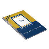 Carnet Ajouter des bandes nom bleu et or (Côté Droit)
