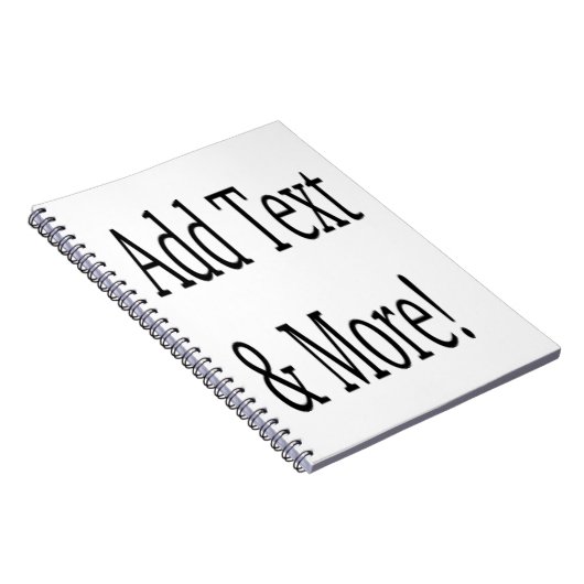 Carnet Ajouter du texte et plus ! Customisez votre propre (Côté Droit)