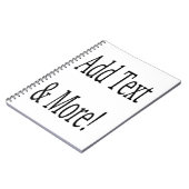 Carnet Ajouter du texte et plus ! Customisez votre propre (Côté gauche)