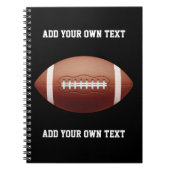 Carnet Ajouter du texte sur l'oreiller de football (Devant)