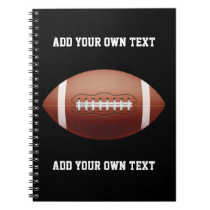 Carnet Ajouter du texte sur l'oreiller de football