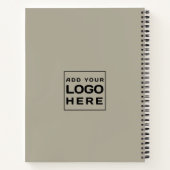 Carnet Ajouter un logo et un site Web d'entreprise minima (Dos)