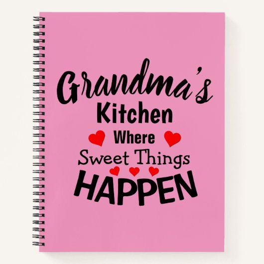 Carnet Ajouter un nom Changer tout le texte grand-mas cui (Devant)