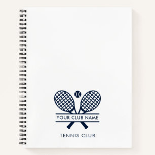 Carnet Ajouter Un Nom De Club Équipe De Tennis N'Importe