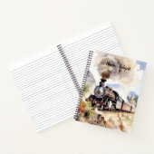 Carnet Ajouter un nom / Objet Train à vapeur Brown (Intérieur)