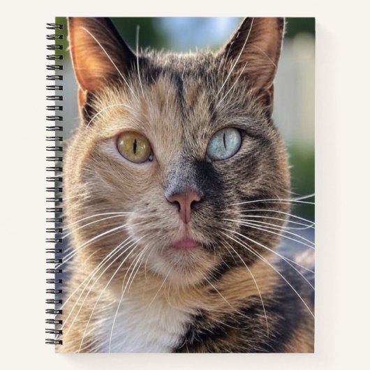 Carnet Ajouter une Personnaliser photo de chat (Devant)