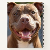 Carnet Ajouter une Personnaliser photo Pit Bull (Dos)