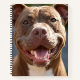 Carnet Ajouter une Personnaliser photo Pit Bull