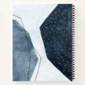 Carnet Ajouter vos initiales | Abstraction adjacente (Dos)