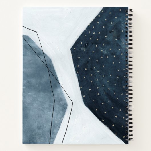 Carnet Ajouter vos initiales | Abstraction adjacente (Dos)