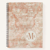 Carnet Ajouter vos initiales | Garnet Weft (Devant)