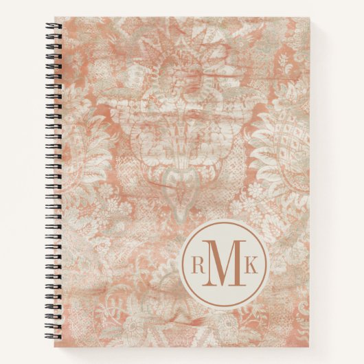 Carnet Ajouter vos initiales | Garnet Weft (Devant)