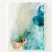 Carnet Ajouter votre initiale | Aversion - Aquarelle bleu (Dos)