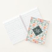 Carnet Ajouter votre monogramme | Alicia Rose Motif de ba (Intérieur)