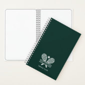 Carnet Ajouter Votre Nom Club Tennis Team Green Swag (À l'intérieur)