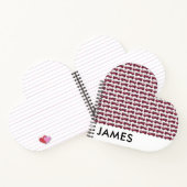 Carnet Ajouter votre nom Red Fire truck Personnalisé (Intérieur)