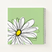 Carnet Ajouter votre nom Whimsical Daisy peut modifier la (Dos)