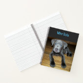 Carnet Ajouter votre photo de chien animal de compagnie (Intérieur)