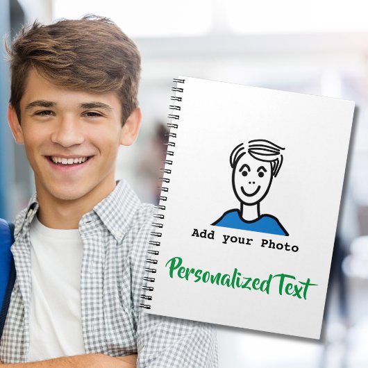 Carnet Ajouter votre photo | Personnaliser le texte | Fai