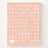 Carnet Ajouter votre propre photo personnalisée Coeurs d' (Dos)