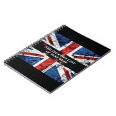 Carnet Ajouter votre texte sur le drapeau anglais Jeu d'o (Côté gauche)