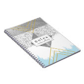 Carnet Ajoutez votre conception moderne | abstraite (Côté Droit)