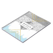 Carnet Ajoutez votre conception moderne | abstraite (Côté gauche)