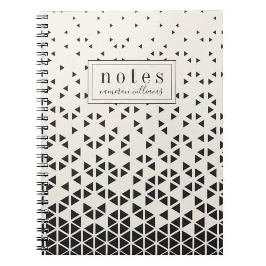 Carnet Ajoutez votre dessin géométrique | abstrait nommé (Devant)