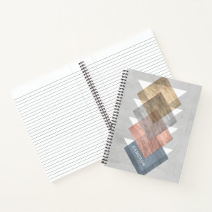 Carnet Ajoutez votre nom   Alignement de diamant I