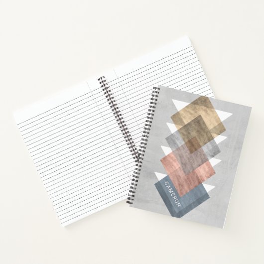 Carnet Ajoutez votre nom | Alignement de diamant I (Intérieur)