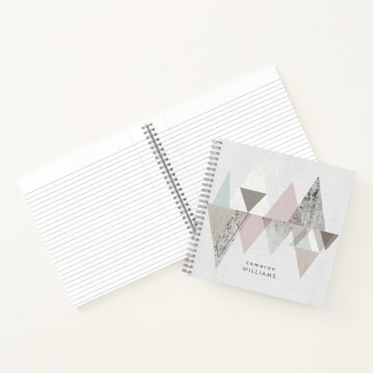 Carnet Ajoutez votre nom | Amuse II | Moderne géométrique (Intérieur)