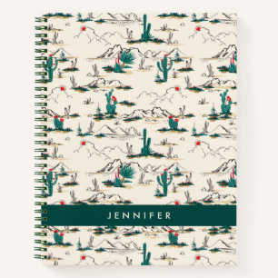 Carnet Ajoutez votre nom Blooming Succulents Motif