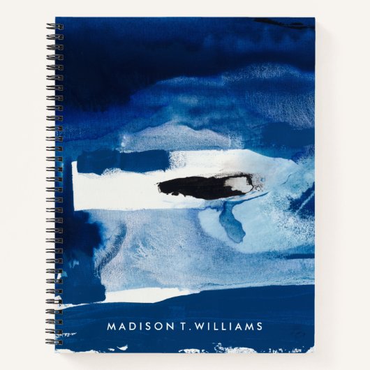 Carnet Ajoutez votre nom | Blue Amore II (Devant)