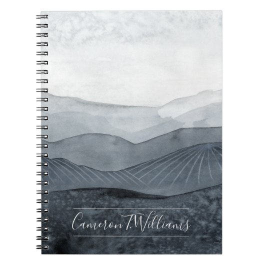 Carnet Ajoutez votre nom | Blustering Grey Valley (Devant)