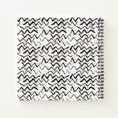 Carnet Ajoutez votre nom | Brush et points noirs (Dos)