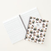 Carnet Ajoutez votre nom | Carlins à chiots | Unicorne en (Intérieur)