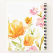 Carnet Ajoutez votre nom | Chanson florale I (Dos)