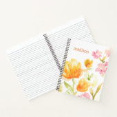 Carnet Ajoutez votre nom | Chanson florale I (Intérieur)