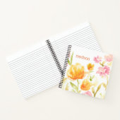 Carnet Ajoutez votre nom | Chanson florale I (Intérieur)