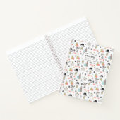 Carnet Ajoutez votre nom | Cute Woodland Animaux & Indian (Intérieur)