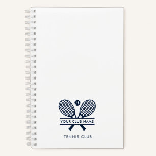 Carnet Ajoutez Votre Nom De Club De Tennis Team Coach N'I