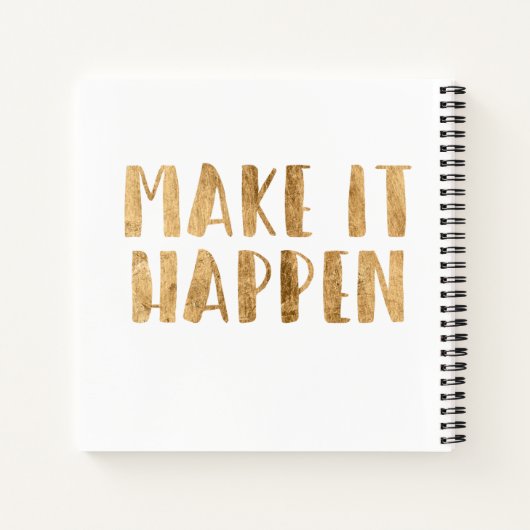 Carnet Ajoutez votre nom | Devis d'alimentation II (Dos)