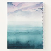 Carnet Ajoutez votre nom | Dusk on the Bay - Aquarelle (Dos)