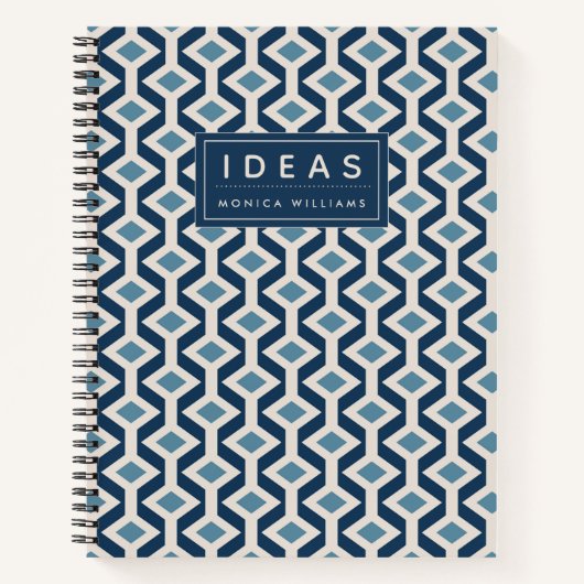Carnet Ajoutez votre nom | Era atomique inspirée géométri (Devant)