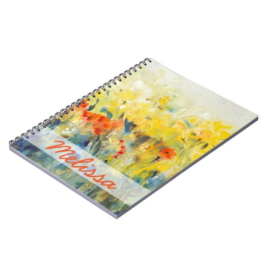 Carnet Ajoutez votre nom | Fleurs Sway II (Côté gauche)