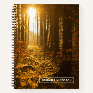 Carnet Ajoutez votre nom Forêt à l'automne Baden Würt