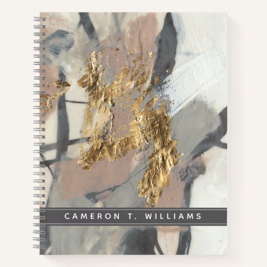 Carnet Ajoutez votre nom | Golden Blush (Devant)